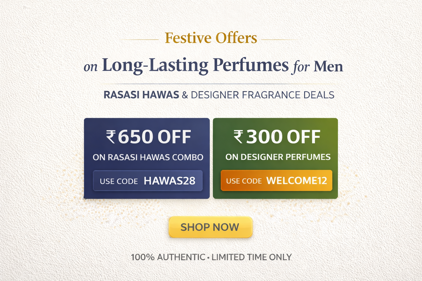 Festive Offers on Long-Lasting Perfumes for Men – Rasasi Hawas & Designer Fragrance Deals