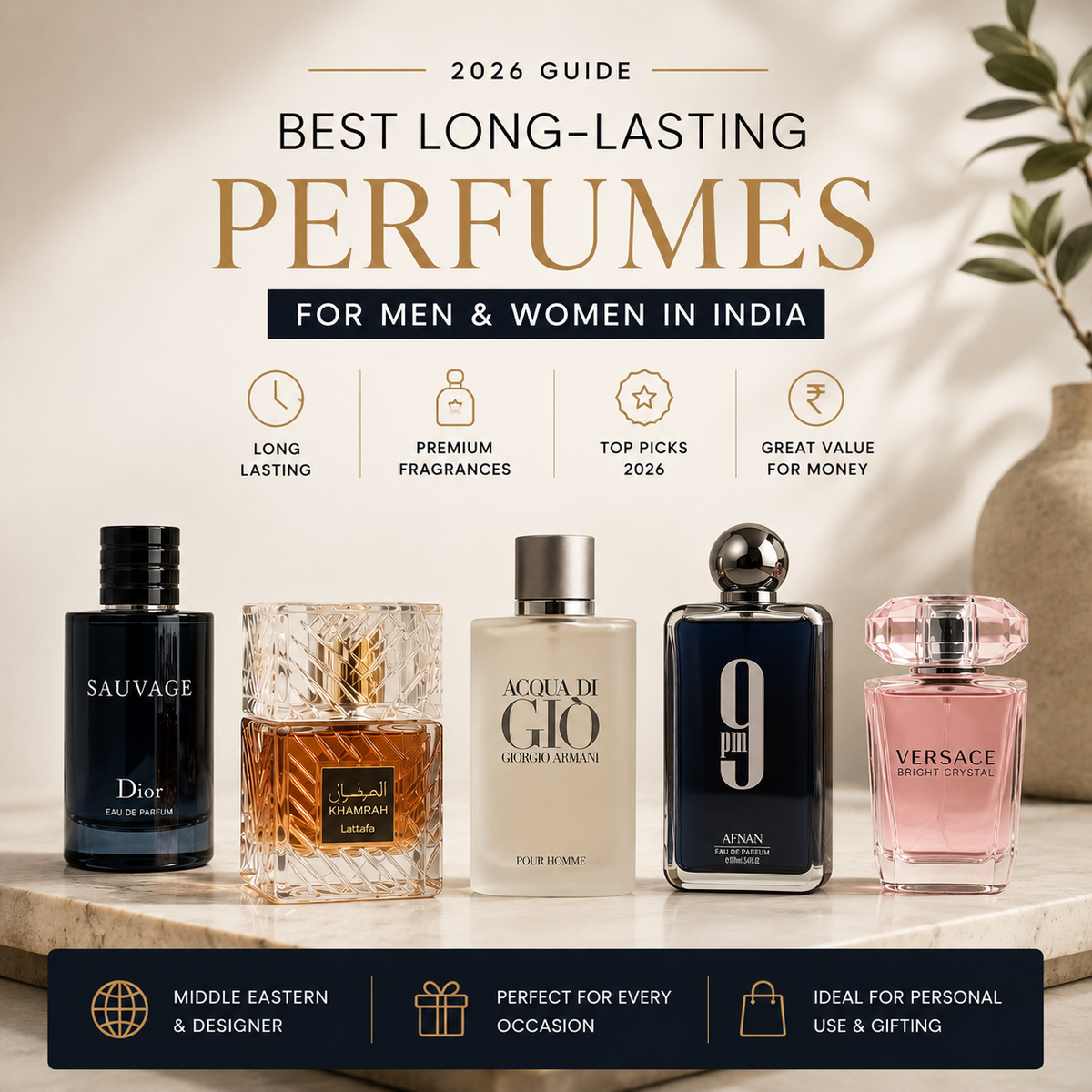 Best Long-Lasting Perfumes for Men & Women in India (2026)